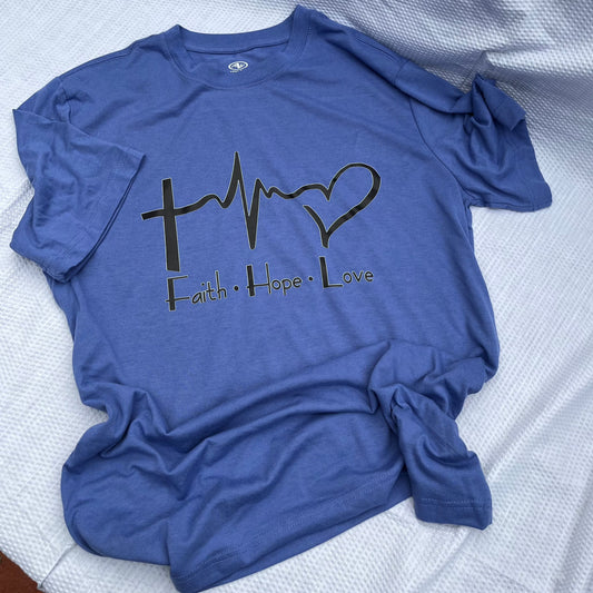 Faith, Hope, Love Christian T-shirt